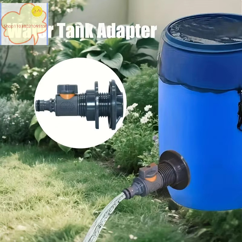 HT PVC-Absperrventil 1/2 Zoll Set für Regentonnen und Wassertanks aus Kunststoff - Bild 3