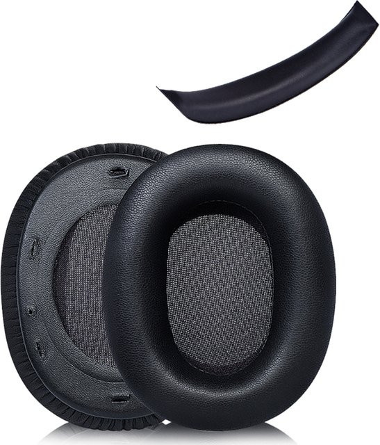 Edifier W800BT Plus Zubehör Set: 3-teiliges Kopfhörer Ersatzset mit Leder Stirnbandkissen und Ohrpolstern in Schwarz oder Grau - Bild 1