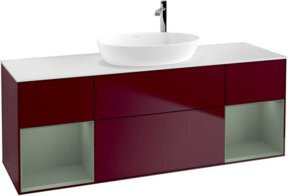 V&B Waschtischunterschrank Finion in Weiß lackiert, Breite: 160 cm, Tiefe: 50,1 cm, Höhe: 50,1 cm - Bild 1