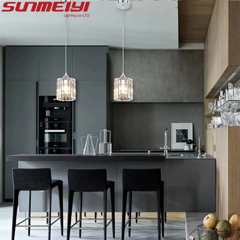 SUNMEIYI Kristall-Kronleuchter in Chrom im modernen amerikanischen minimalistischen Stil - Bild 5
