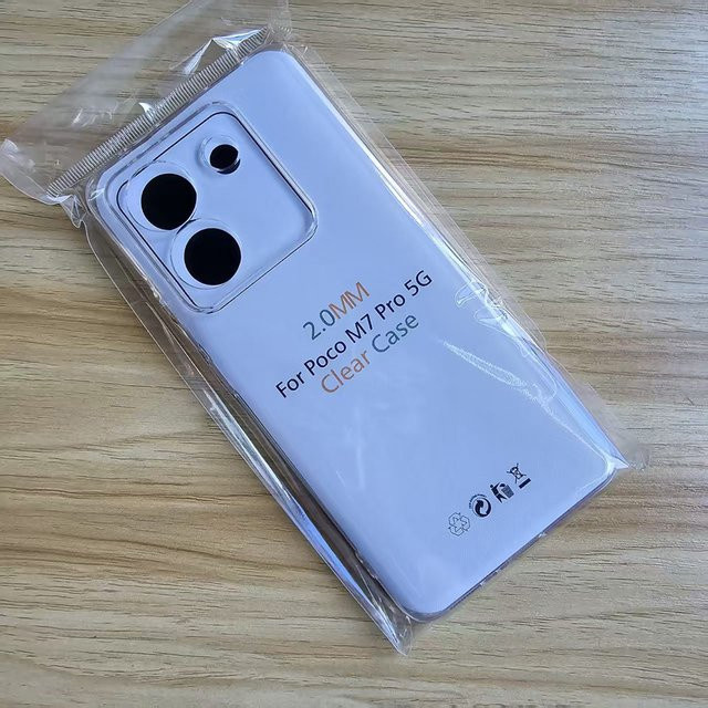 Transparente Silikon Hülle für Xiaomi POCO M7 Pro 5G mit Linsenschutz - Bild 1
