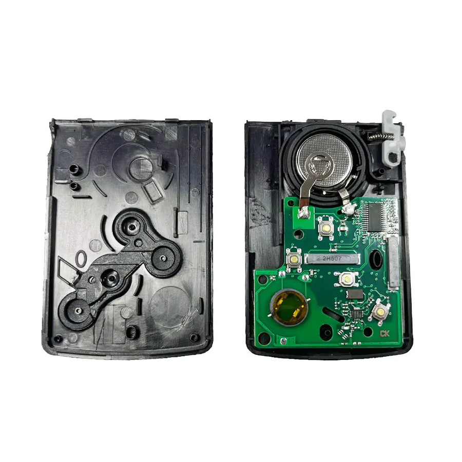 Smartcard Autoschlüssel mit 4 Tasten für Renault Clio 4 und Captur, 433MHz mit 4A Chip (pcf7945/pcf7953), Keyless Go Entry Remote mit Freisprecheinrichtung - Bild 3