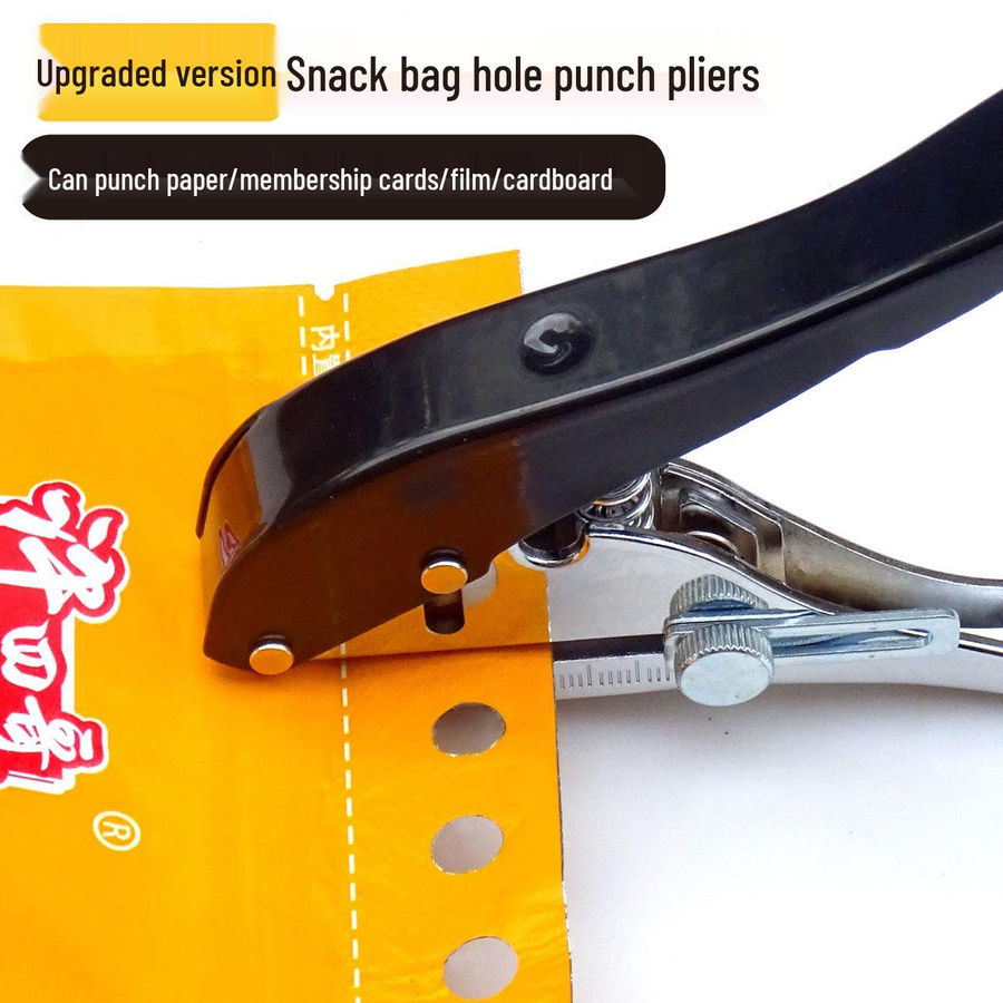 Global Finds Handgehaltener Rundlochstanzer aus Zinklegierung für Papier, PVC-Karten und Ösen - Bild 4