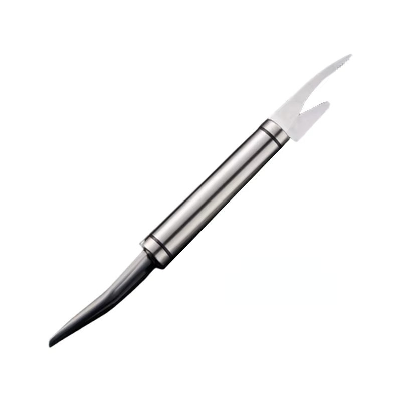 Multifunktionaler Edelstahl Garnelenmesser und Fischschlund-Cutter in Silber - Bild 6