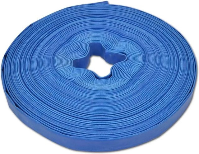 vidaXL Flachschlauch aus PVC in Blau, Länge: 100 m, Durchmesser: 1 Zoll - Bild 1