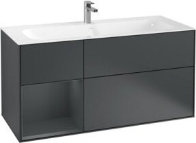 V&B Waschtischunterschrank Finion Wandbeleuchtung lackiert B: 119,6 cm, T: 49,8 cm - Bild 1
