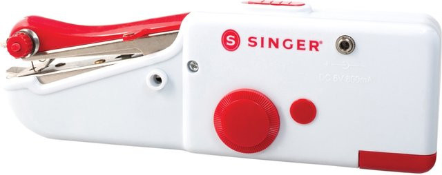 SINGER Handnähmaschine in Weiß-Rot aus Kunststoff B/T/H: 20,5 x 7,5 x 3,5 cm - Bild 1