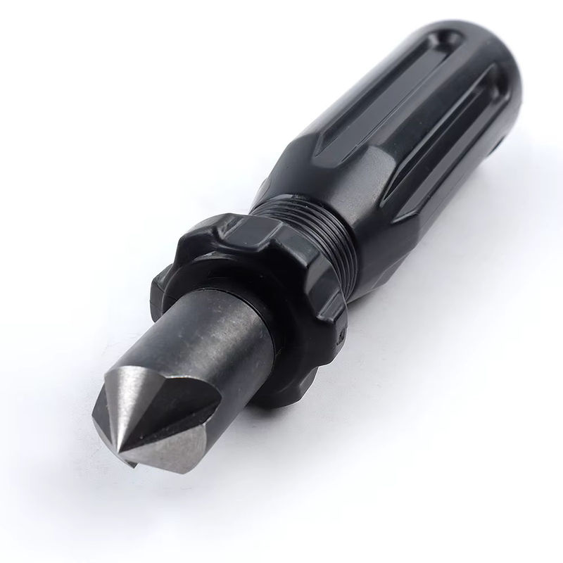 2-teiliges Hand-Entgratungswerkzeug TEMPS DETIR für Metall- und Kunststoffrohre, Rohrreibahlenwerkzeug 0–13 mm und Kantenschneider-Fasenschaber - Bild 3