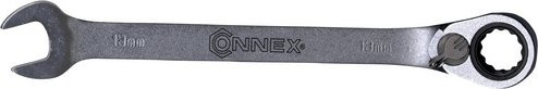 Connex Knarrengabelringschlüssel aus Stahl in Silber, Schlüsselgröße: 13 mm - Bild 1
