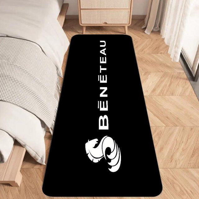B-Beneteau Yachten Fußmatte mit grafischem Design, rutschfest, schwarz, B/B/H: 60 x 40 x 1 cm - Bild 1