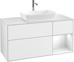 V&B Waschtischunterschrank Finion in Weiß lackiert, Breite: 120 cm, Tiefe: 50,1 cm, Höhe: 50,1 cm - Bild 1