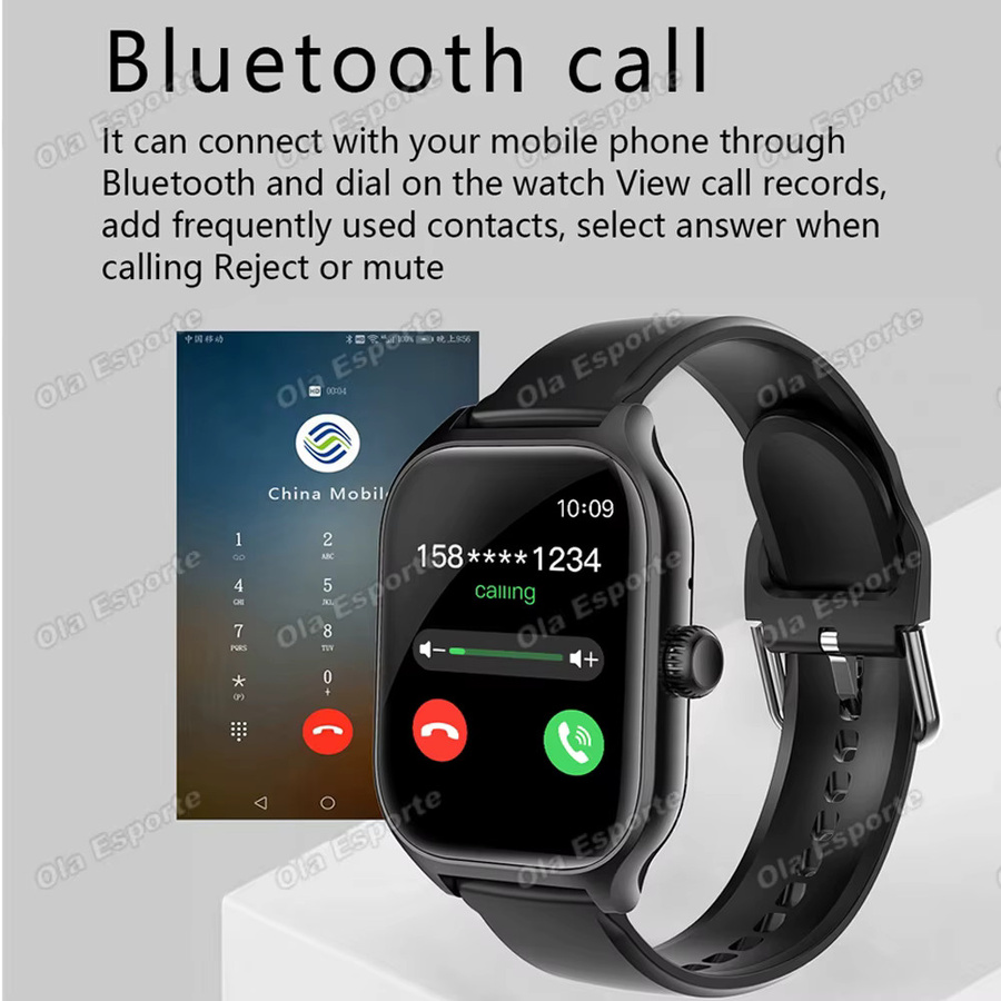 Ola Esporte Outdoor Militär GPS Smartwatch für Herren und Damen mit Bluetooth-Anruf, wasserdicht und mehrere Sportmodi, Modell Ht30 - Bild 2