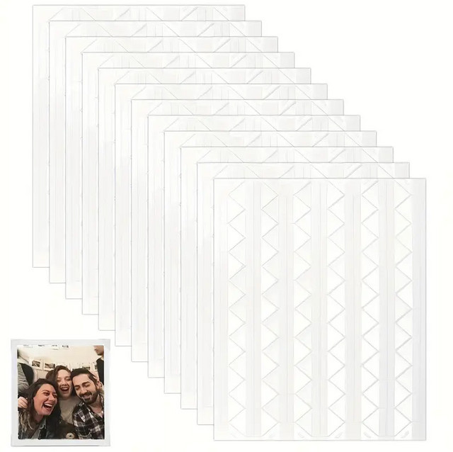 12 Stück DIY Foto-Ecken Aufkleber aus transparentem Papier für dein Sammelalbum und Fotoalbum - Bild 1