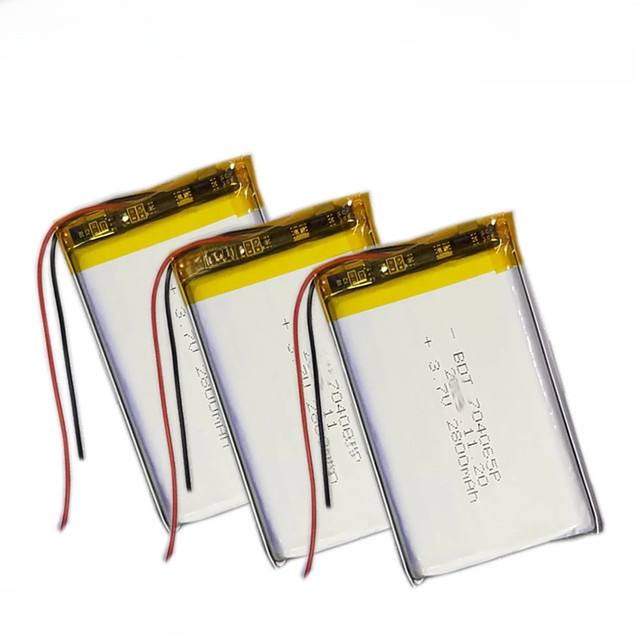 ZLYXZN Lithium-Polymer-Akku mit Schutzplatine für Audio-Spielzeug-Navigationsgeräte, 3,7V, 2800mAh, Silber - Bild 1