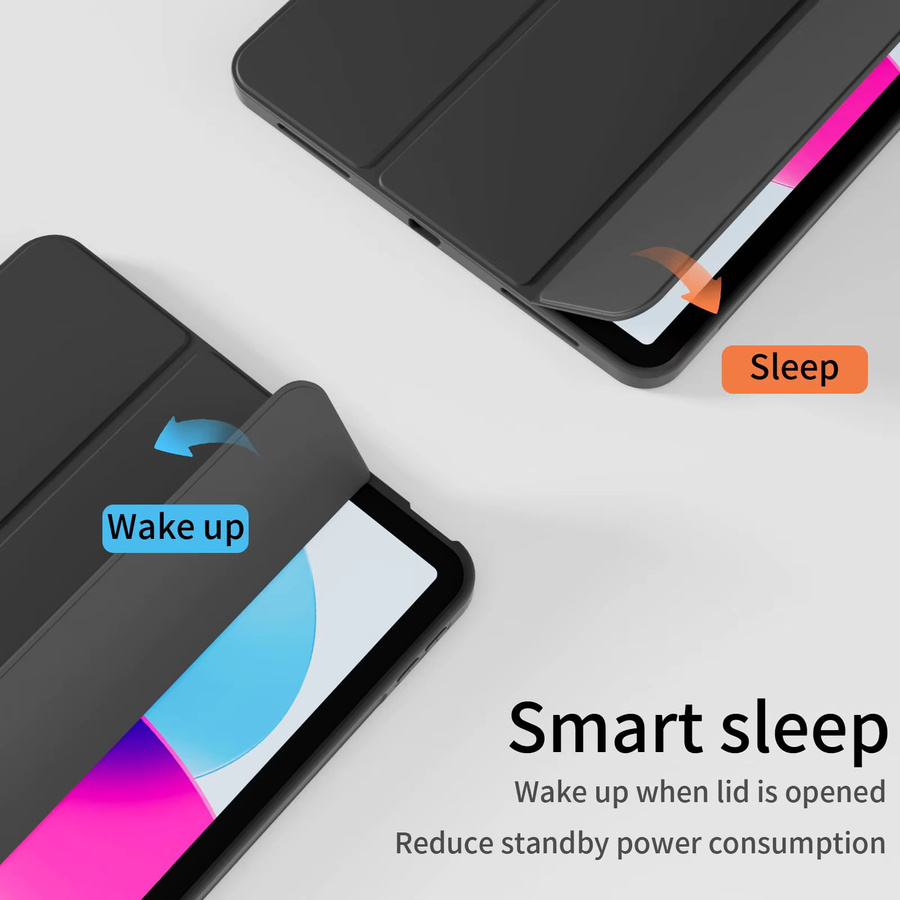 Magnetische Smart Cover Hülle für Apple iPad 5 bis 11 Generation in Lila - Bild 2