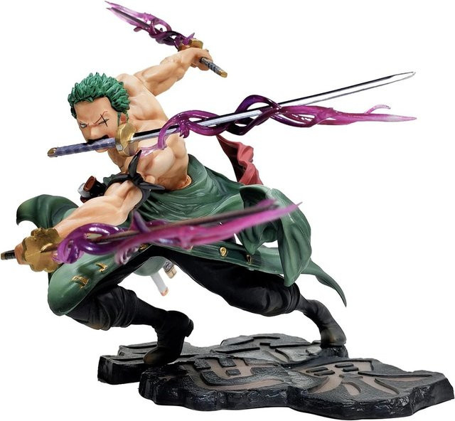 Bandai One Piece Roronoa Zoro Figur, 10 cm, Kunststoff, Einzelfigur - Bild 1