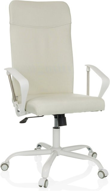 hjh OFFICE Home Office Bürostuhl STRYKA W aus Stoff mit Kopfstütze, Armlehnen und Rollen - Bild 1