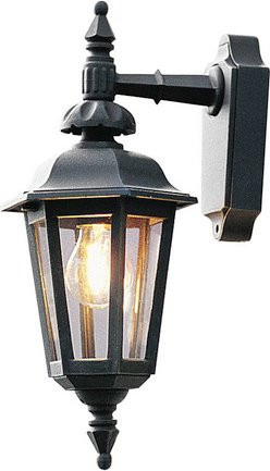 Konstsmide Außenleuchte Pallas in Schwarz, Wandleuchte aus Metall für den Garten, B/H/T: 18 x 42 x 23 cm - Bild 1