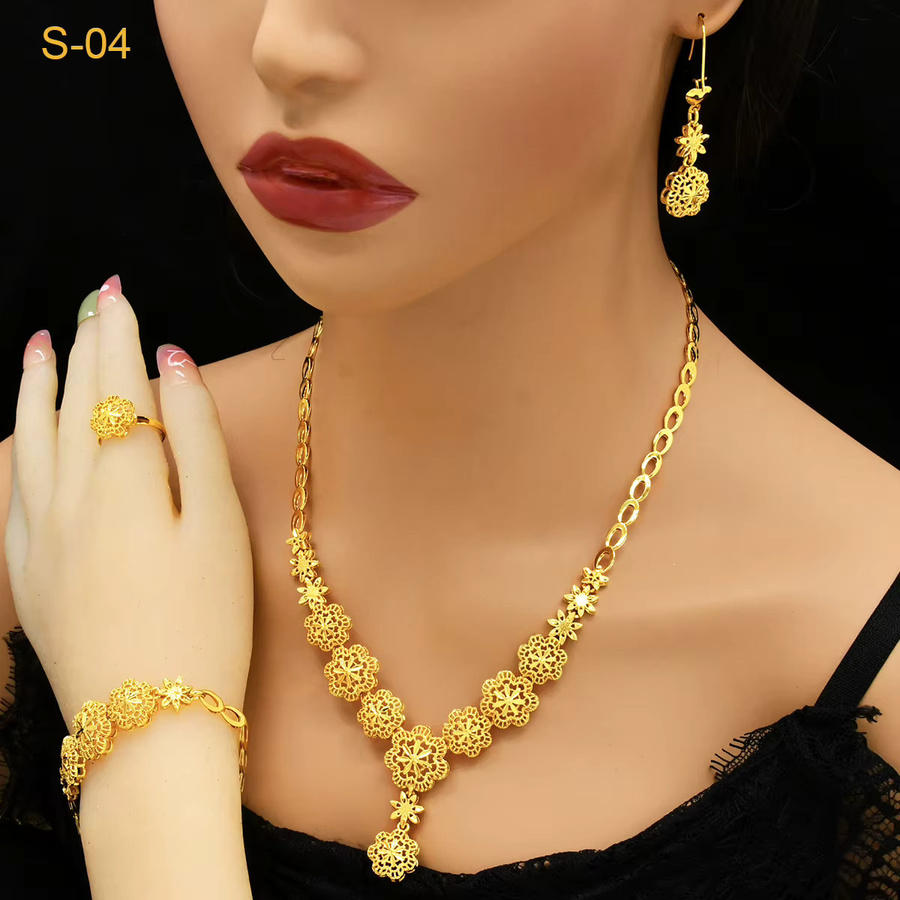 Aniid Schmuck-Set, Gold, Kristall, Damen, Hochzeit - Bild 3