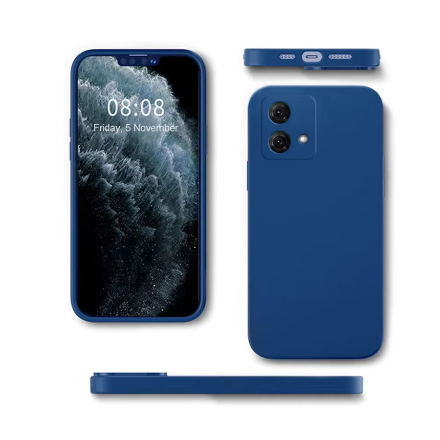Flüssige Silikonhülle für Motorola Edge 50 Fusion, Edge 50, Edge 40, Edge 30 Neo sowie Moto G85, G84, G35, G34, G32 in Schwarz und Blau - Bild 3