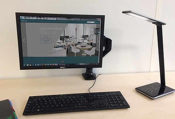 UNiLUX LED-Tischleuchte LINKA, dimmbar, schwarz - Bild 1