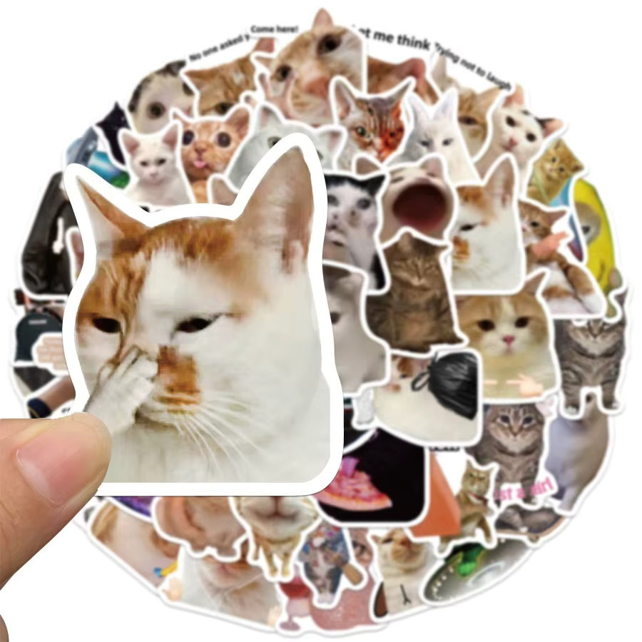 Wasserdichte Cartoon Katzen Aufkleber aus PVC in Mehrfarben für Laptop, Telefon und Scrapbooking - Bild 5