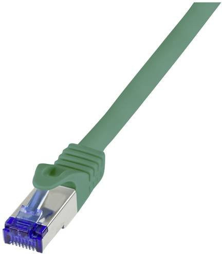 LogiLink RJ45 CAT 6a S/FTP Ethernet LAN Kabel Grün, Länge: 5,00 m - Bild 1
