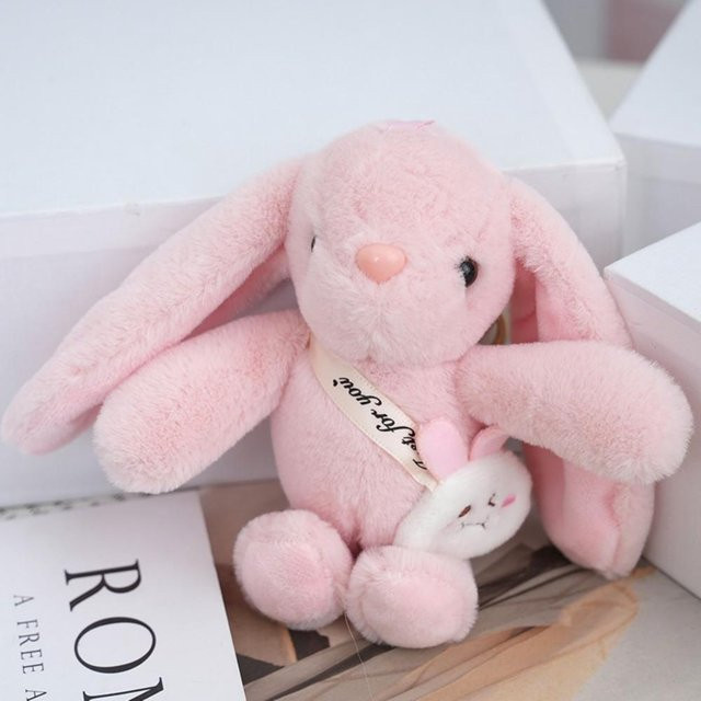 Rd lala Anhänger Hasenfell, 15 cm, Unisex - Bild 1