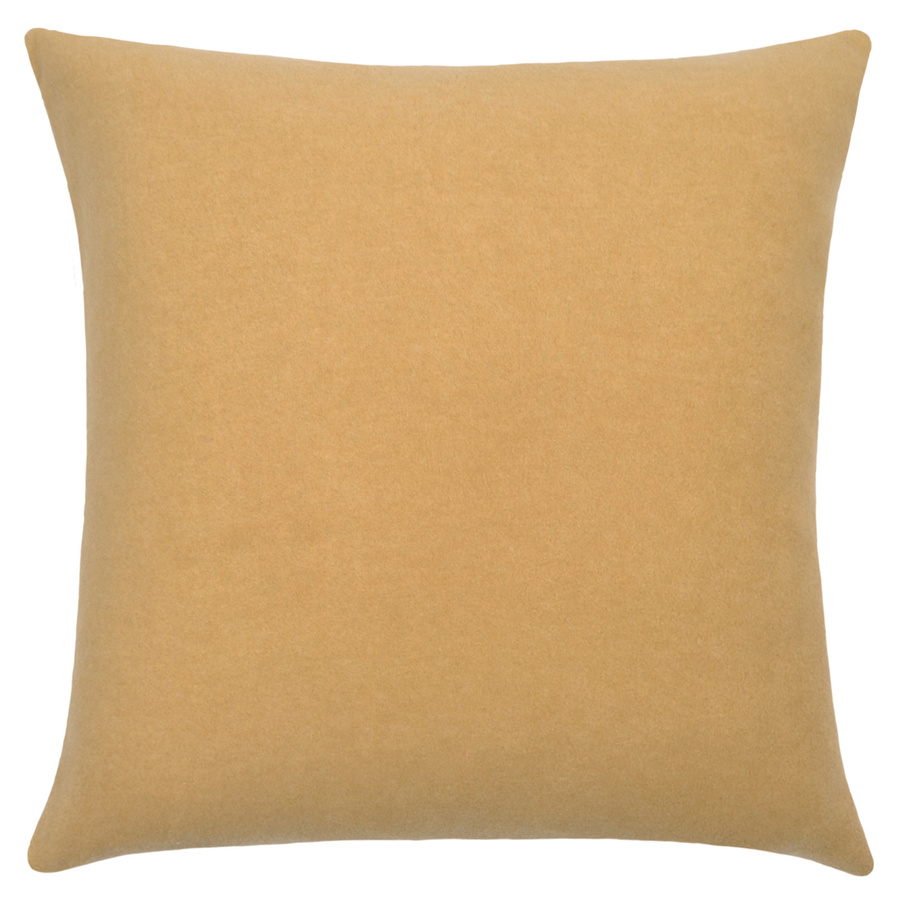 Zoeppritz Soft-Fleece Kissenhülle quadratisch in Braun und Gelb, B/T/H: 50 x 50 x 40 cm - Bild 1