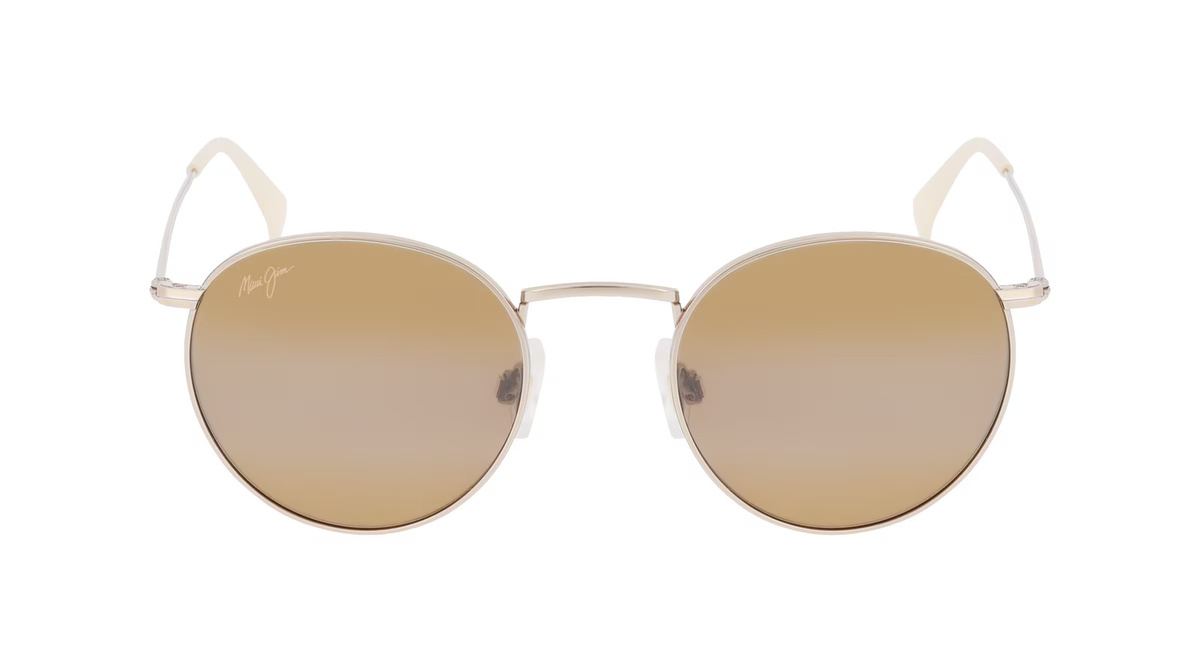 Maui Jim MJ0667S Sonnenbrille, Vollrand, Rund, Metall, Herren, gold, brown - Bild 1