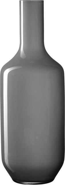 Vase LEONARDO MILANO aus Glas in Grau und Rot, rechteckig, Höhe: 18,0 cm, Breite: 50,0 cm, Tiefe: 18,0 cm - Bild 1