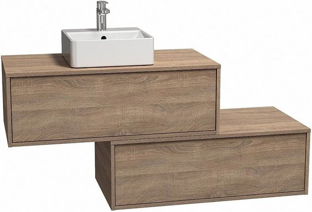 Vente-unique Einzelwaschtisch Teana in Beige, Breite: 94 cm - Bild 1