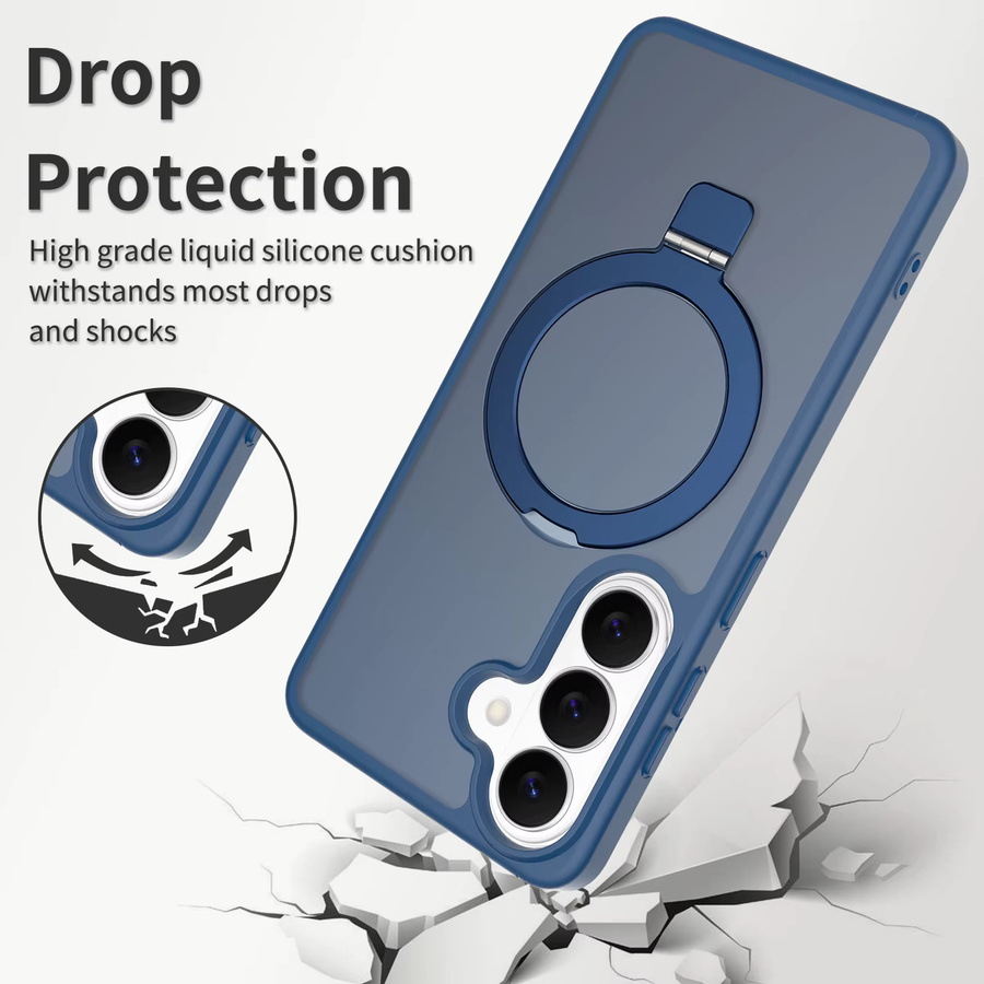 ZEAMAR Magnetischer Ringhalter für MagSafe kompatible Samsung Galaxy S26 S25 S24 S23 Ultra Plus FE Schutzhülle in Blau oder Lila - Bild 2