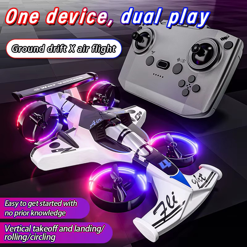 CONUSEA CZ04 Land-Air Dual-Use Quadrocopter Drifting Toy Car, 2 in 1 RC Drone Modell, Fernbedienung, Flugzeug - Bild 4