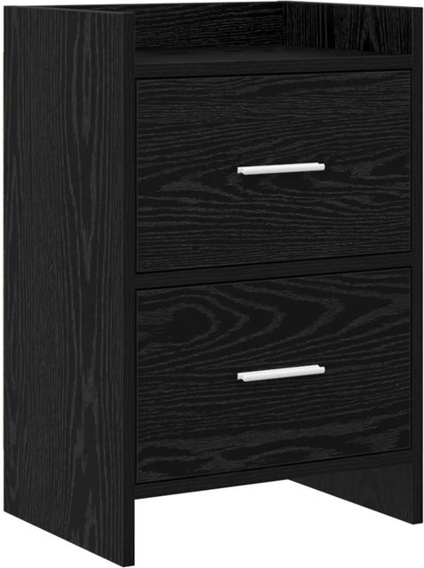vidaXL Nachttisch aus Holzwerkstoff in Schwarz Eiche, modern, B/T/H: 40 x 30 x 60 cm - Bild 1