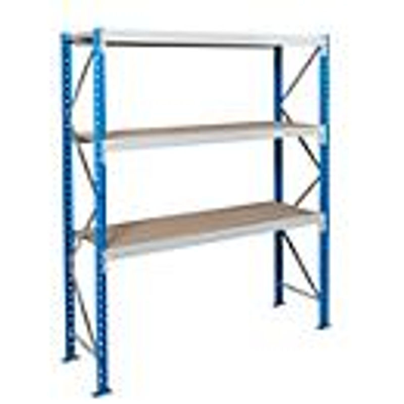 Weitspannregal Epsivol von ManOrga, Grundfeld mit 3 Ebenen, Industrial Design, B/T/H: 225 x 120 x 200 cm - Bild 2