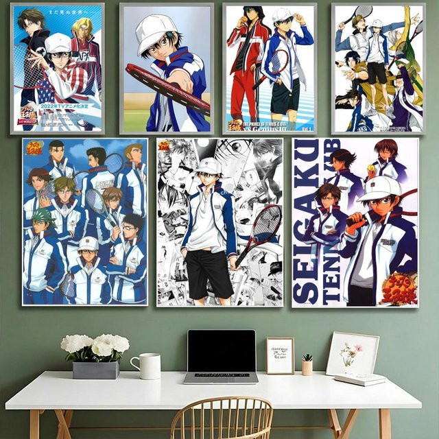 Kayou Tennis-Plakat Wanddekoration, selbstklebend, mehrfarbig, rechteckig - Bild 1