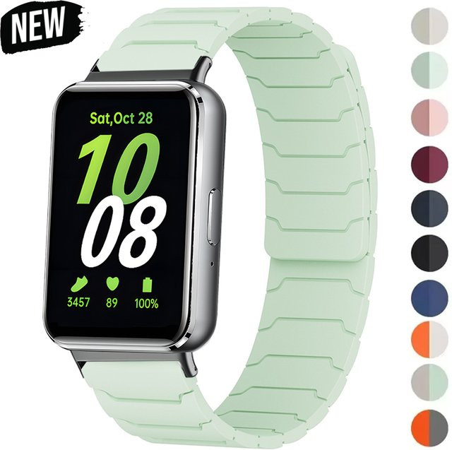 CAOWTAN Uhrenarmband Silikon, Weiß, Unisex, Samsung Galaxy Fit 3 - Bild 1
