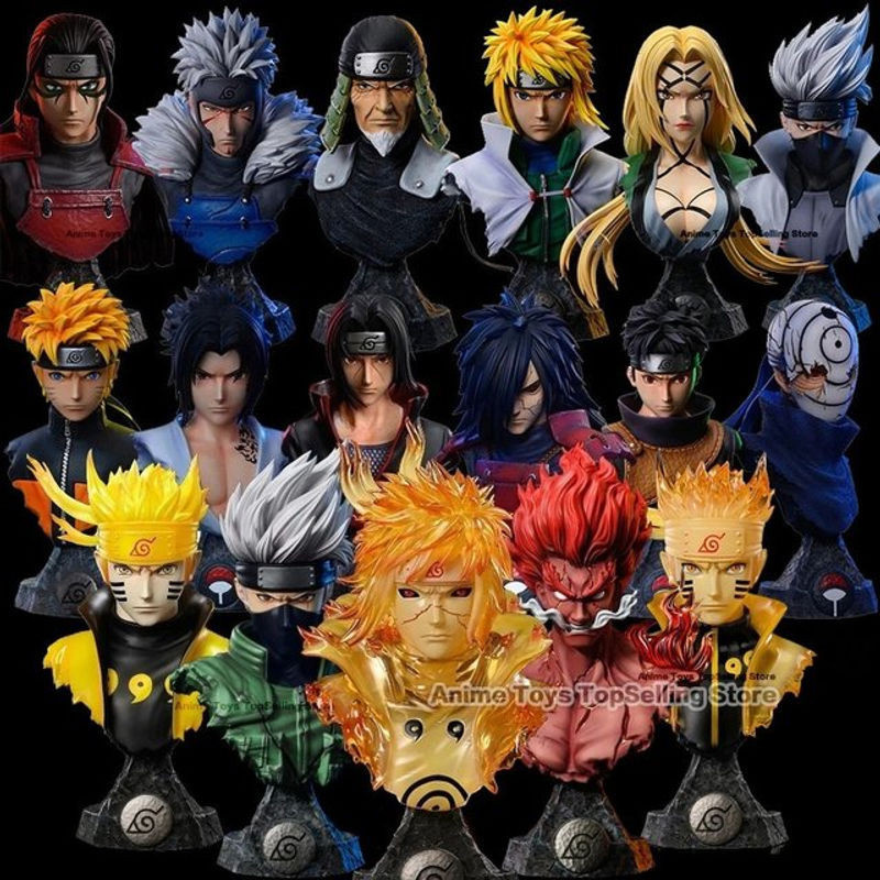 Bandai Naruto Anime Figuren Set aus Kunststoff, mehrfarbig, Dekoration, Höhe: 10-14 cm - Bild 1