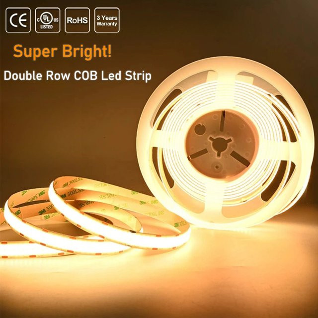 COXO COB-LED-Streifen dimmbar, 2000 lm/m, 24 V, weißes Licht für Küchenbeleuchtung - Bild 1