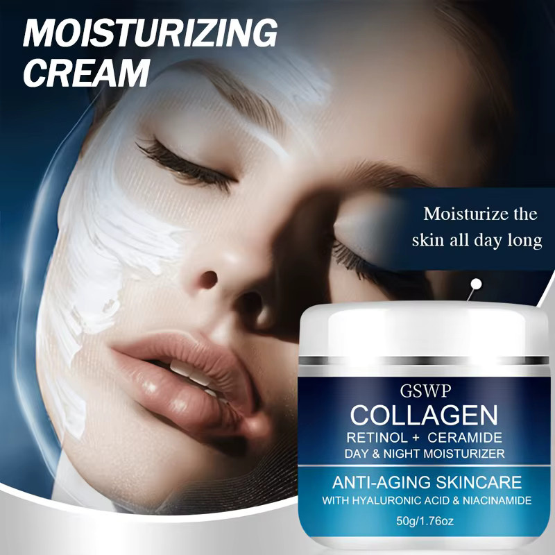 GSWP Kollagen Tag- und Nacht-Feuchtigkeitscreme mit Retinol und Ceramiden, 50g/100g - Bild 5