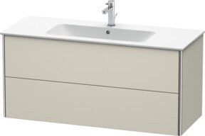 Duravit XSquare Waschtischunterschrank wandhängend in Beige Tau matt, B: 121 cm, T: 47,8 cm, H: 56 cm - Bild 1