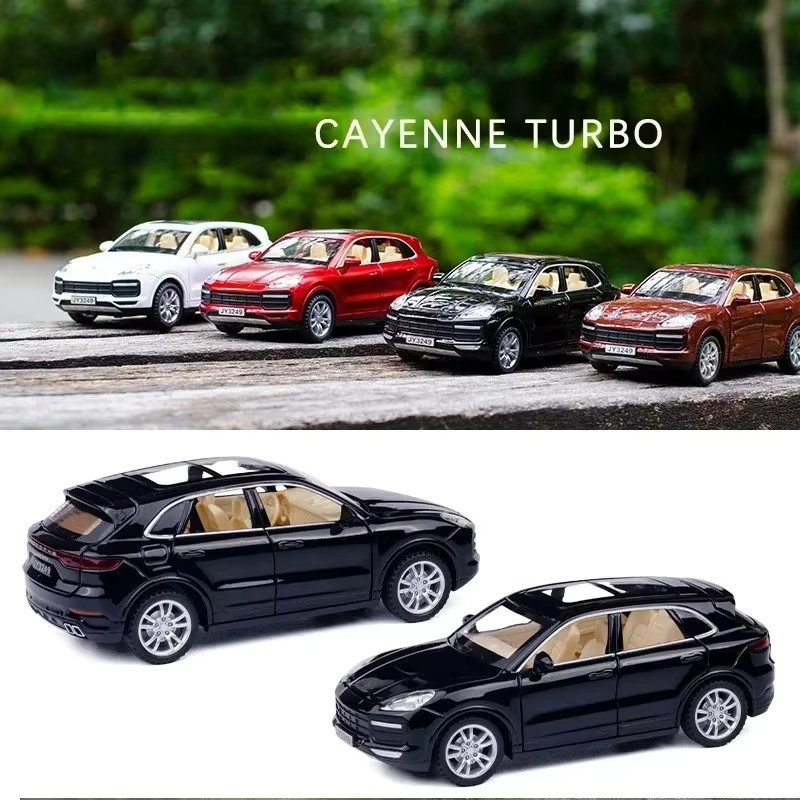 Double Horses Cayenne Turbo S, Modellauto, 1:32, Metall, mit Licht und Sound, ab 3 Jahre - Bild 3