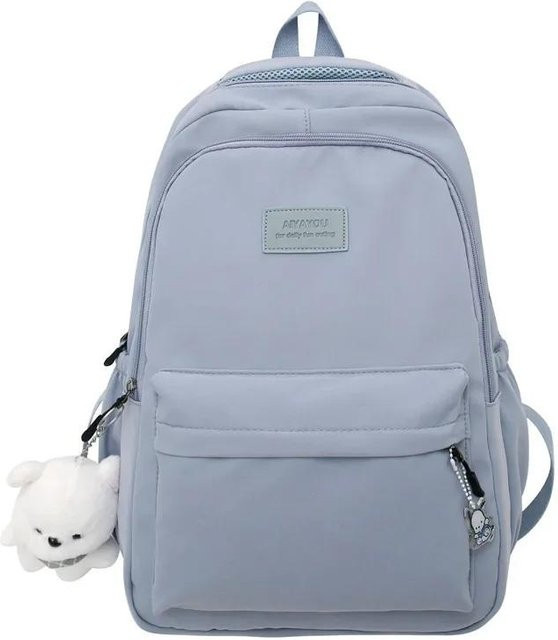 Wasserdichter Schulrucksack von Weft für Mädchen in Blau mit Laptopfach und Organizer - Bild 1