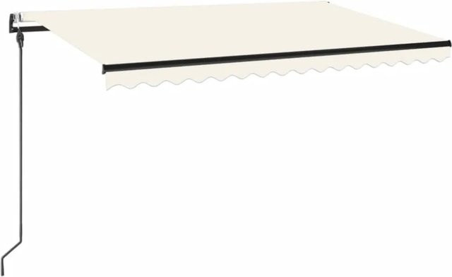 Automatische Markise von Furnicato in Creme mit Aluminiumgestell und Polyesterstoff, B: 450 cm, H: 300 cm - Bild 1
