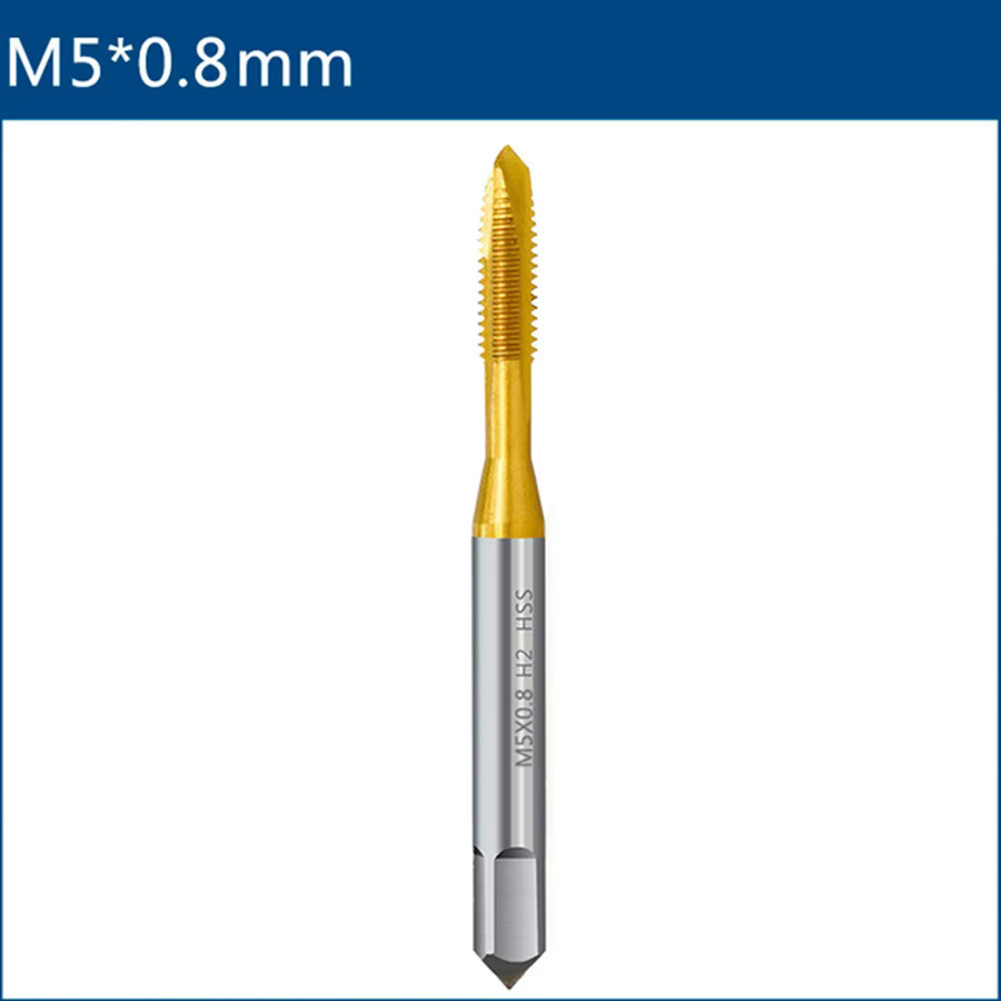 VIBRATITE Gewindebohrer Set aus HSS-Kobalt mit Titanbeschichtung für Edelstahl, M2-M12, Gold - Bild 3