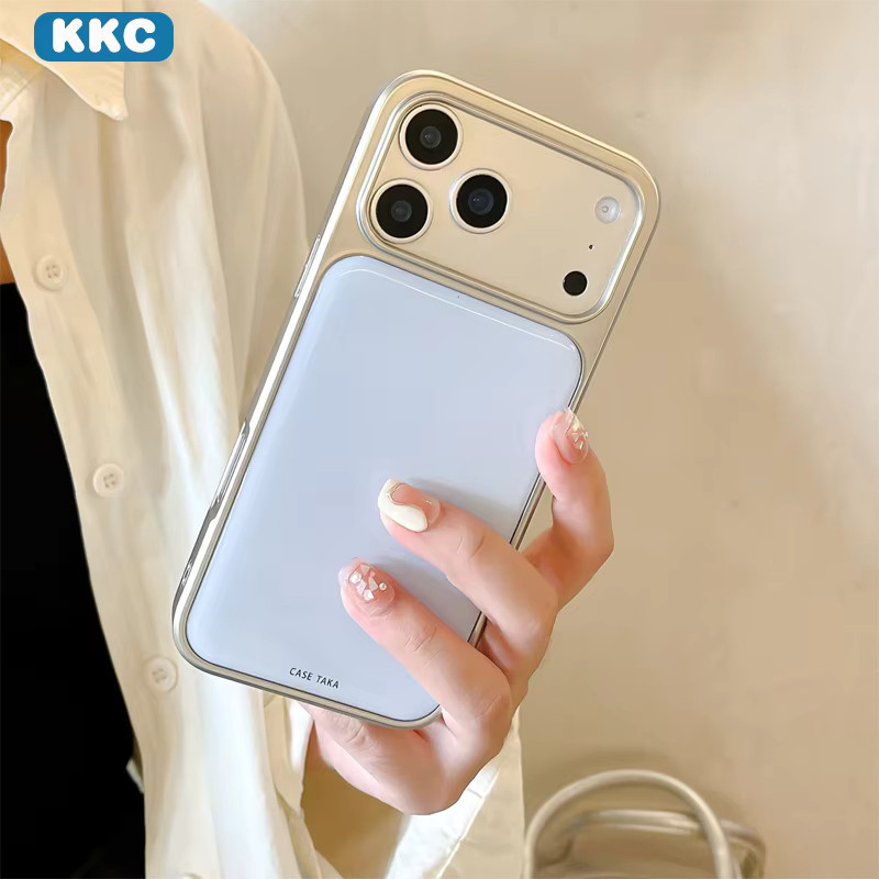 DecoPhone Premium-Handyhülle in Mattsilber im koreanischen Stil mit Epoxidkante und Fallschutz für iPhone XR/11/12/13/14/15/16/17 ProMax - Bild 2