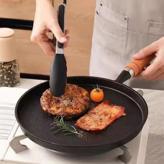 PDQ Gusseisen Pfanne unbeschichtet in Schwarz für Crêpes und Pfannkuchen, Durchmesser: 20 cm - Bild 1
