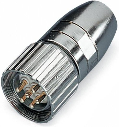 WAGO 756-9601/060-000 Sensor-Aktor-Steckverbinder M23 gerade unkonfektioniert 6-polig silber - Bild 1