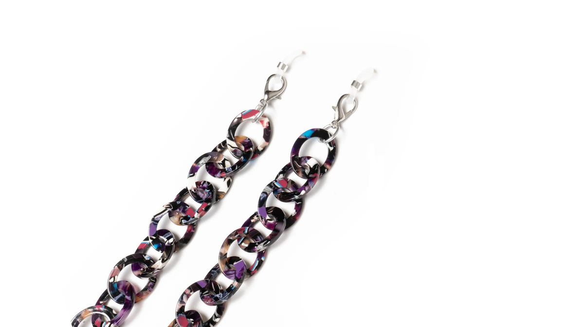 Chades Brillenkette, Acetat, lila, Unisex - Bild 1
